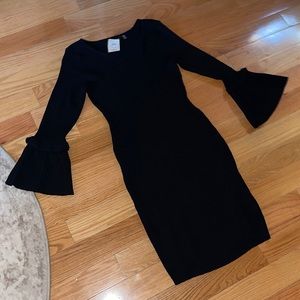 Black Bodycon Sweater Dress